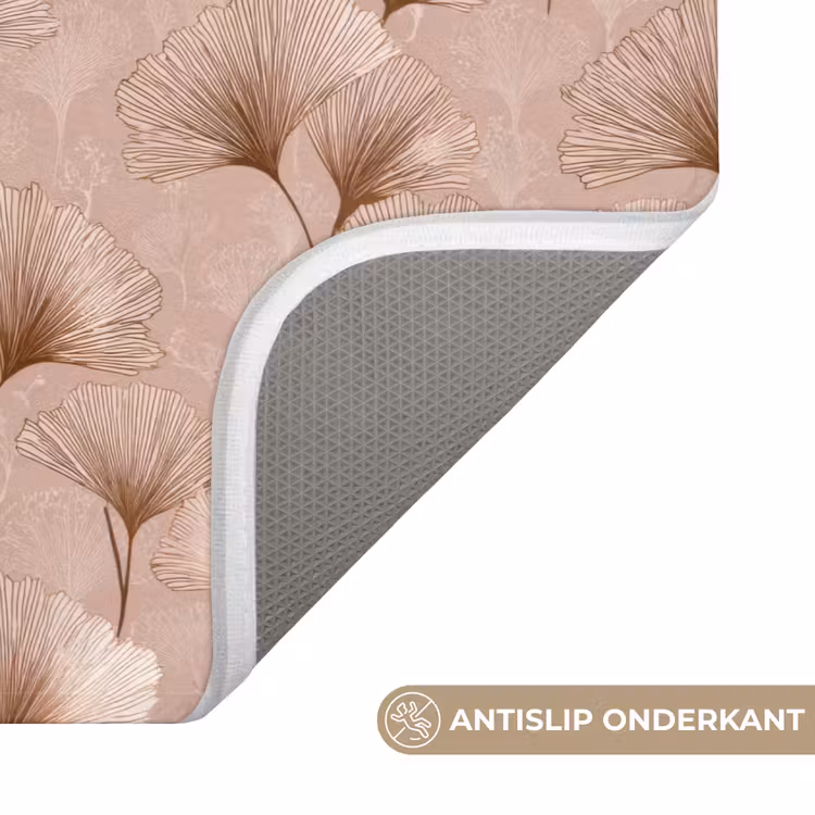Ginkgo - Patroon - Roze Badmat klein 997 -USP_AntislipNL