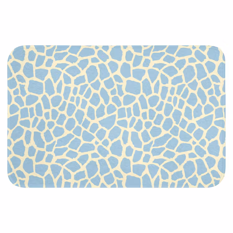 Giraf - Modern - Blauw Badmat klein 997 -3d