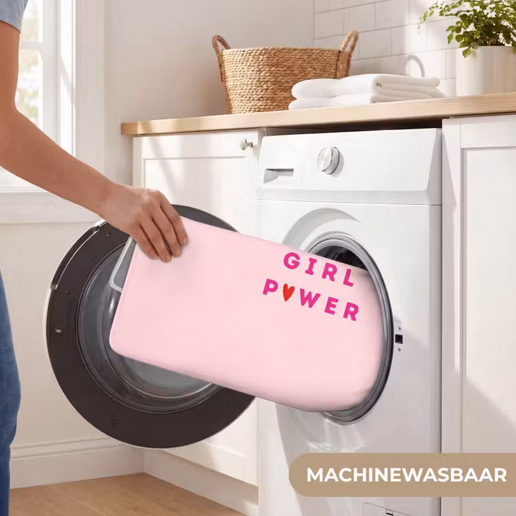 Girl power - Roze - Hartje Badmat klein -USP_WasbaarNL