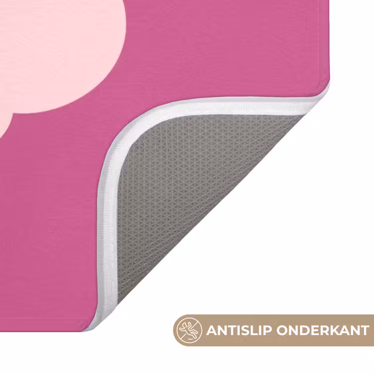 Girl power - Wolk - Roze Badmat klein -USP_AntislipNL