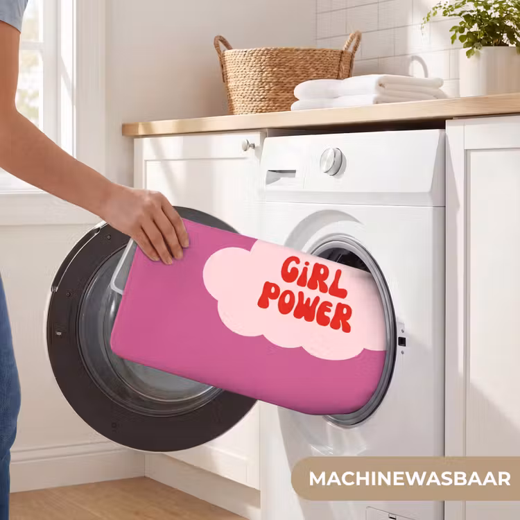 Girl power - Wolk - Roze Badmat klein -USP_WasbaarNL