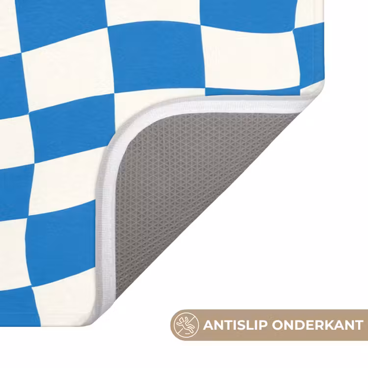 Golvend - Patroon - Blauw Badmat klein 997 -USP_AntislipNL