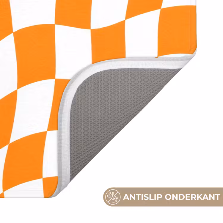Golvend - Patroon - Oranje Badmat klein 997 -USP_AntislipNL