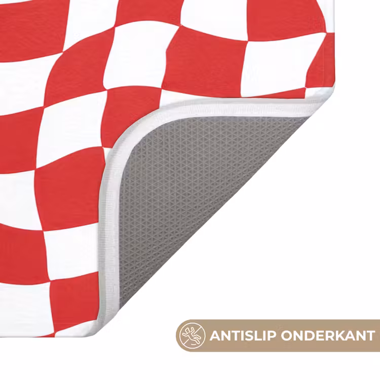 Golvend - Patroon - Rood Badmat klein 997 -USP_AntislipNL
