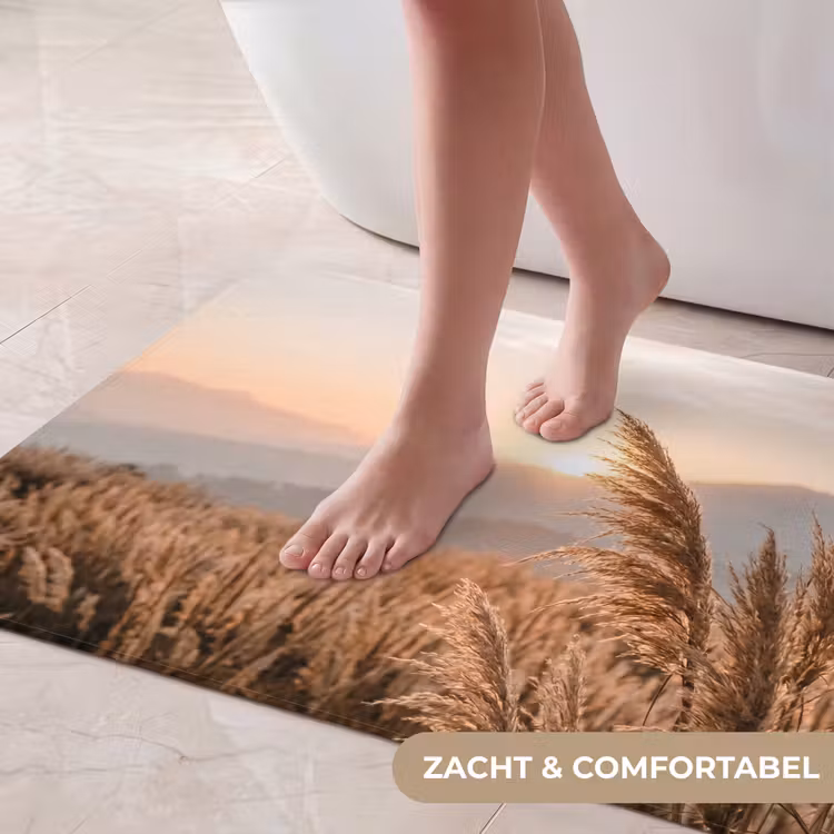 Gras - Veld - Zon - Natuur Badmat middel -USP_ZachtNL