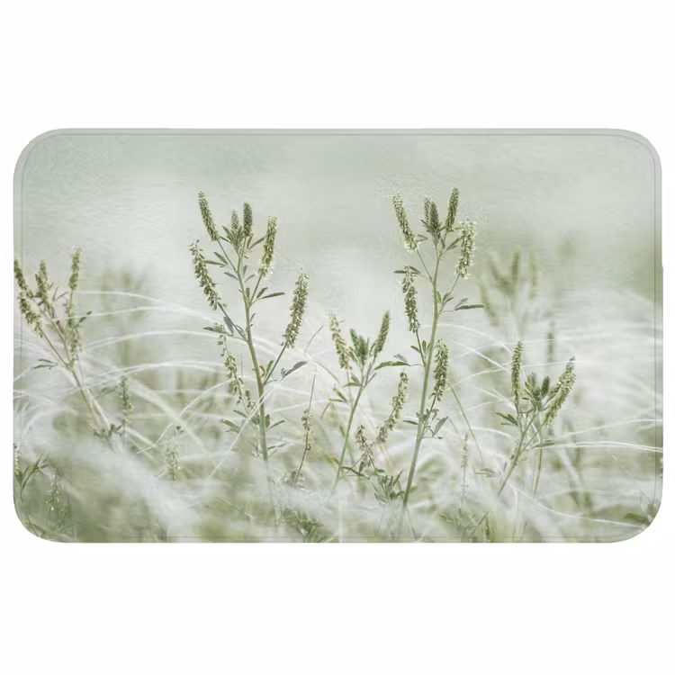 Grassen - Minimalistisch - Groen Badmat middel -3d