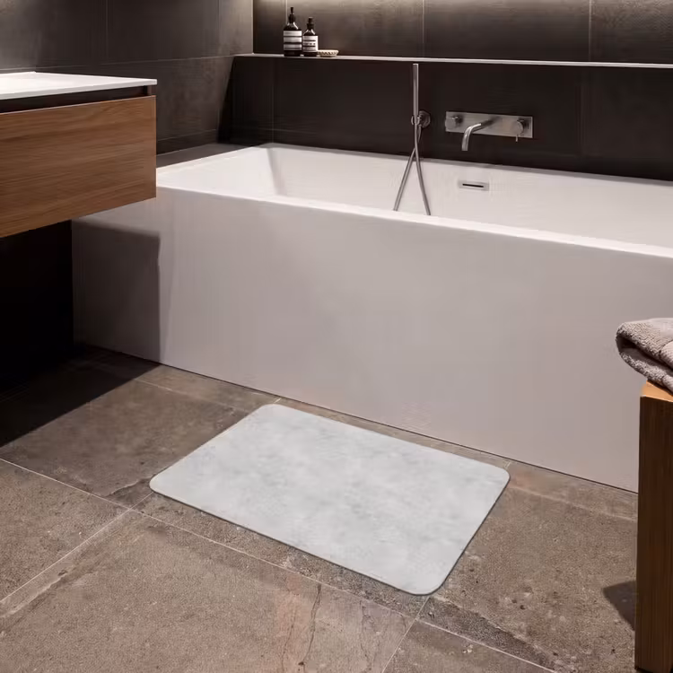 Grijs - Beton - Neutraal Badmat klein 997 -sfeer3