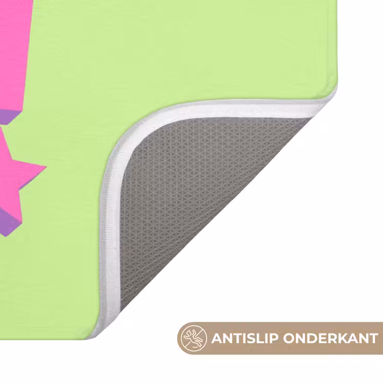 Groen - Neon - Quote Badmat klein -USP_AntislipNL