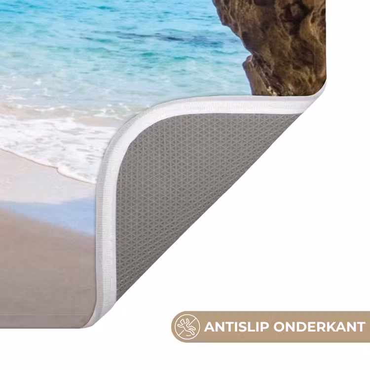 Grot - Strand - Zee - Blauw Badmat middel -USP_AntislipNL