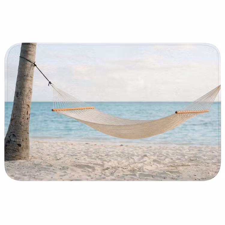 Hangmat - Strand - Wit Badmat klein -3d