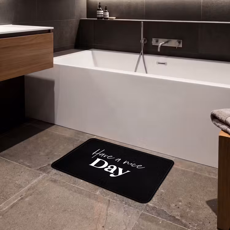 Have a nice day - Quotes - Zwart - Spreuken Badmat klein -sfeer3