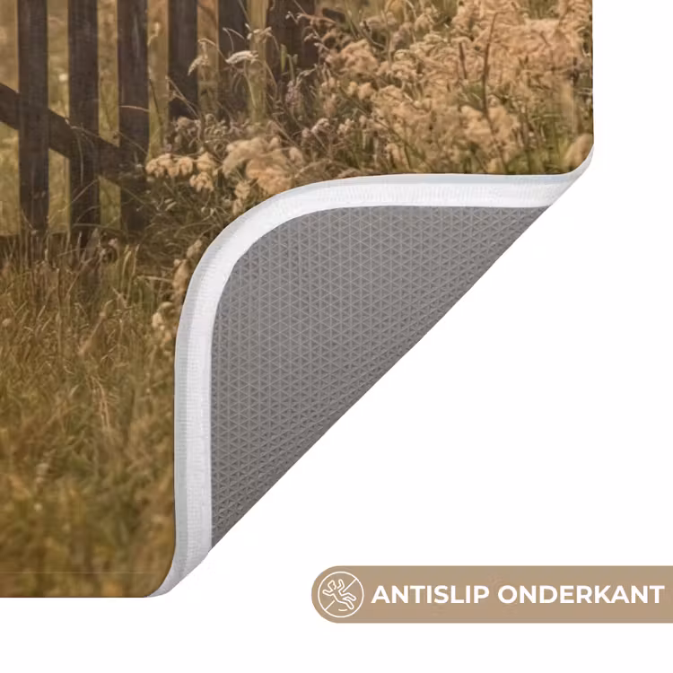 Hek - Natuur - Mist - Veld Badmat klein -USP_AntislipNL