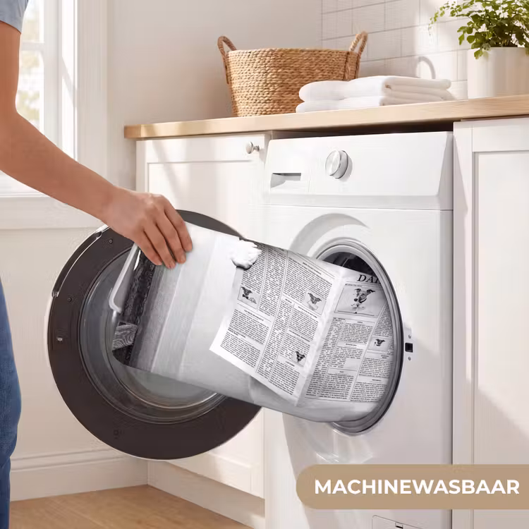 Hond - Krant - Toilet - Zwart wit - Dieren Badmat klein -USP_WasbaarNL