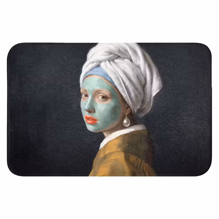Iconisch - Modern - Kleurrijk Badmat klein -3d