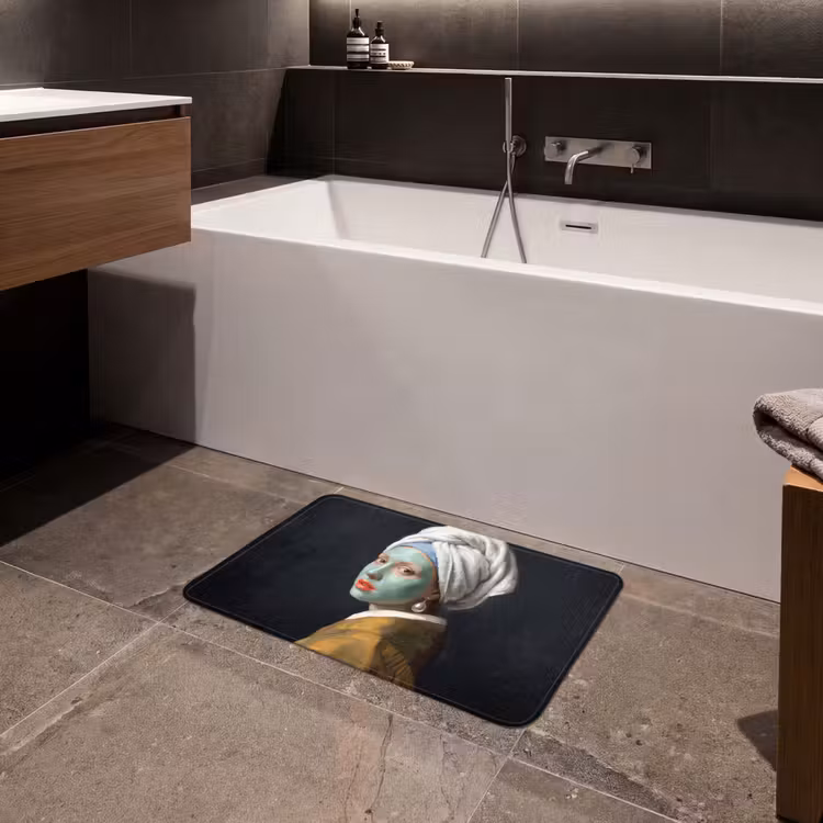 Iconisch - Modern - Kleurrijk Badmat klein -sfeer3