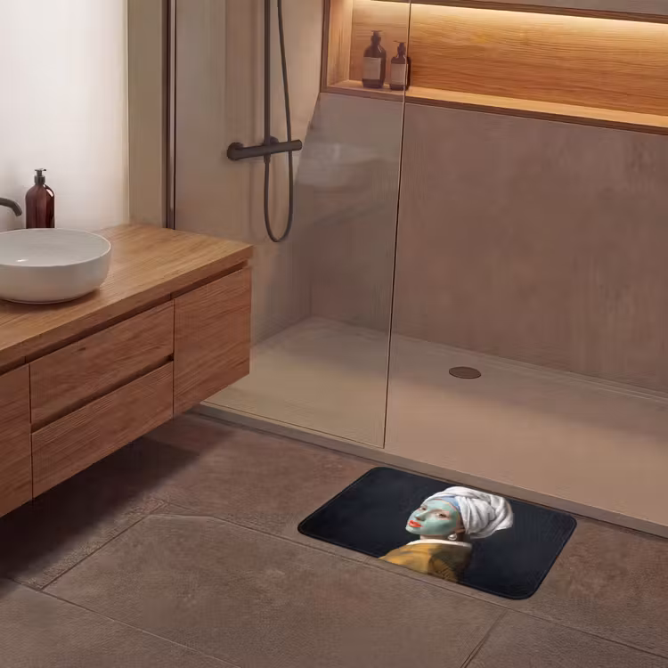 Iconisch - Modern - Kleurrijk Badmat klein -sfeer2