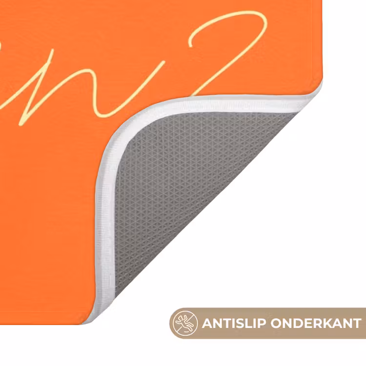 If not now then when - Oranje - Geel - Levendig Badmat middel -USP_AntislipNL