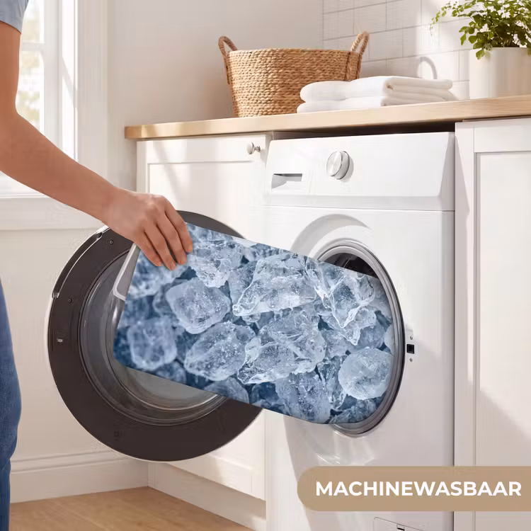 Ijsblokjes - Water - Blauw Badmat klein -USP_WasbaarNL