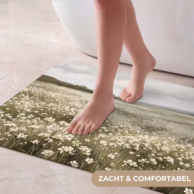 Illustratie - Landschap - Wit Badmat middel -USP_ZachtNL