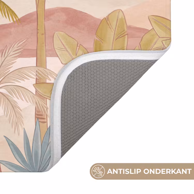 Illustratie - Palmbomen - Kleurrijk Badmat klein -USP_AntislipNL