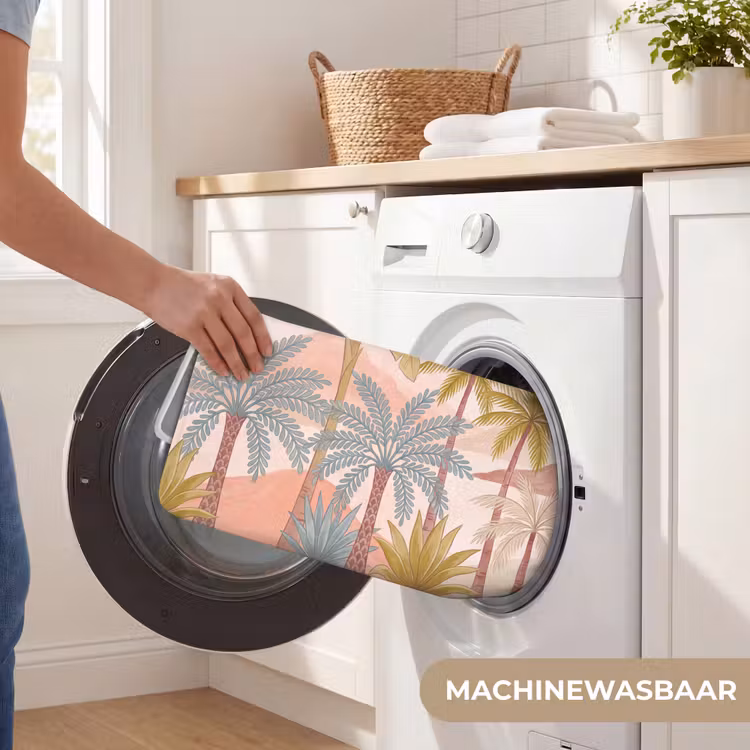 Illustratie - Palmbomen - Kleurrijk Badmat klein -USP_WasbaarNL
