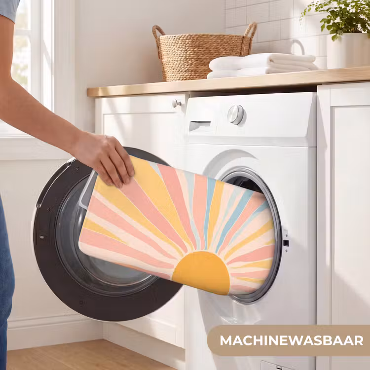 Illustratie - Zon - Pastelkleuren Badmat klein -USP_WasbaarNL