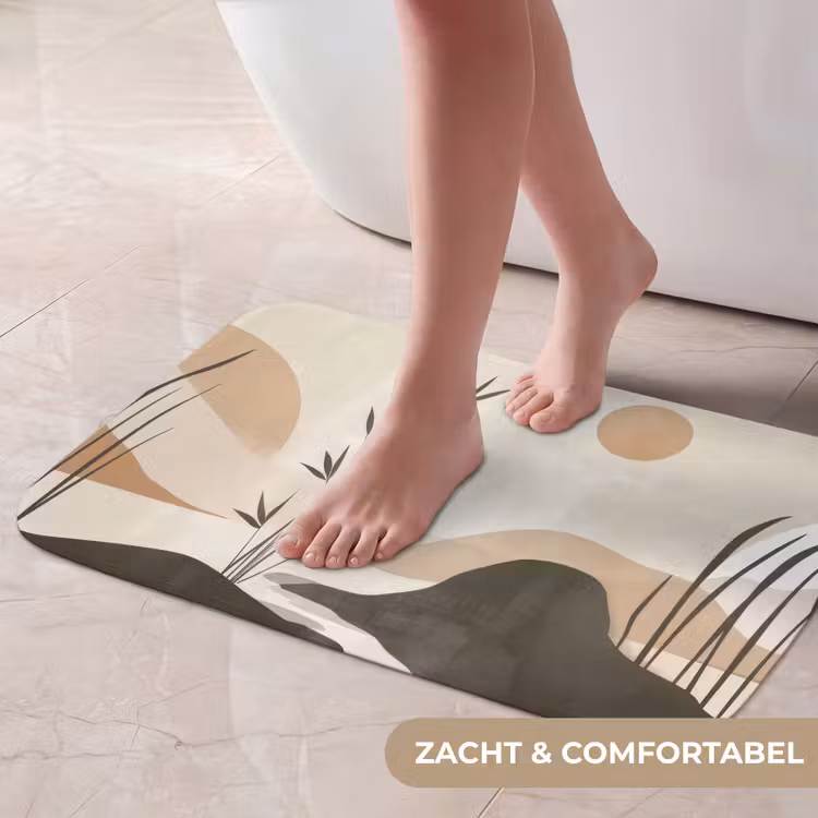 Japandi - Landschap - Beige Badmat klein -USP_ZachtNL