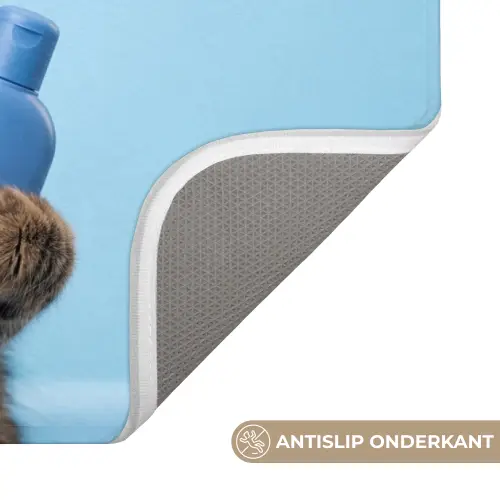 Kat - Handdoek - Washand - Zeep Badmat klein -USP_AntislipNL