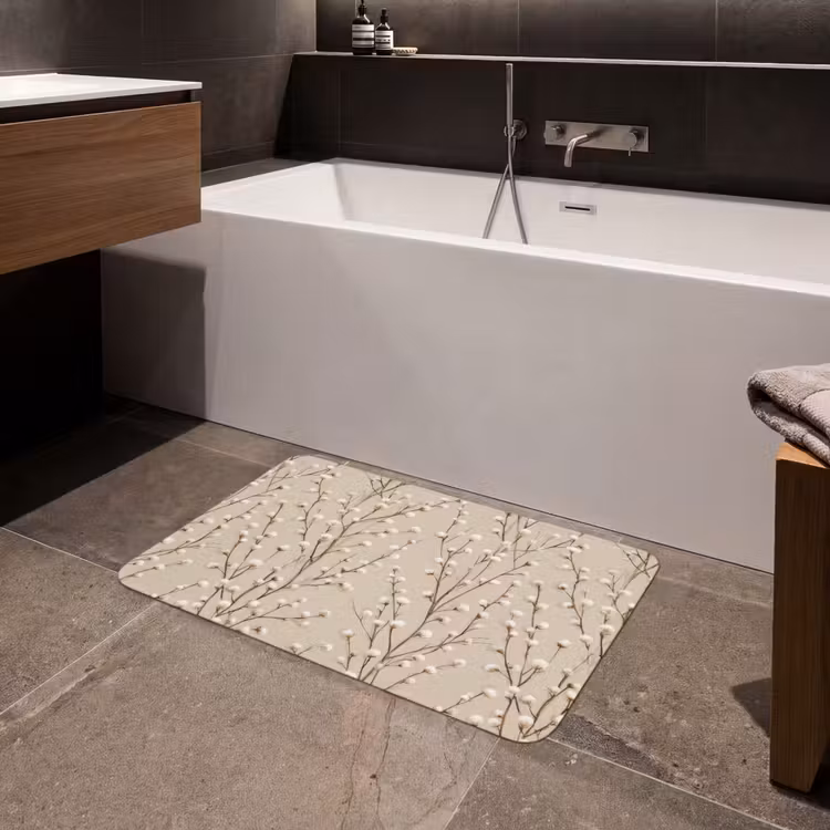 Katoen - Natuur - Taupe Badmat klein 997 -sfeer3