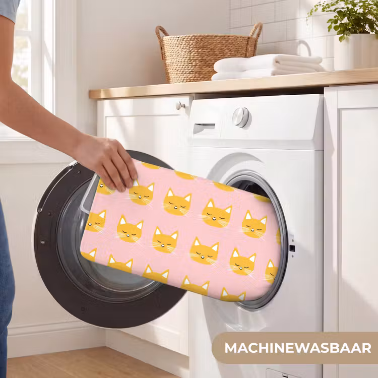 Katten - Patroon - Roze Badmat klein 997 -USP_WasbaarNL