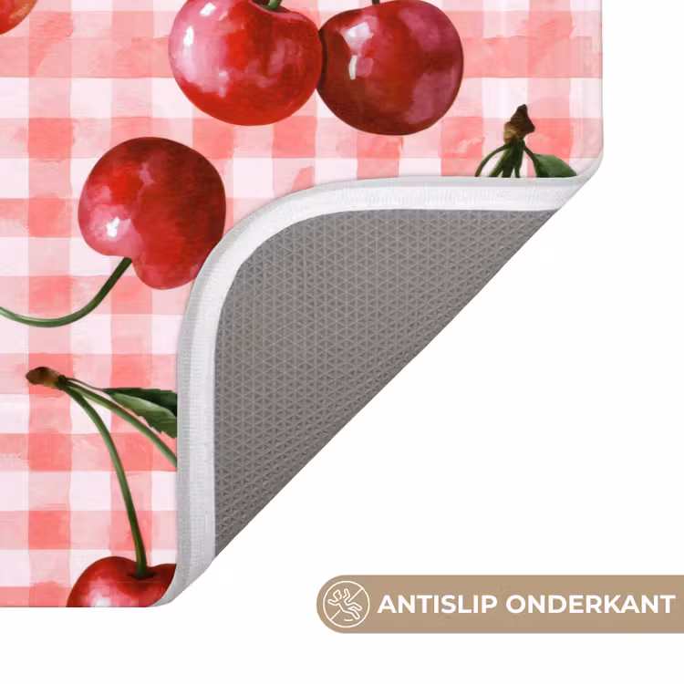 Kersen - Blokken - Rood Badmat klein 997 -USP_AntislipNL