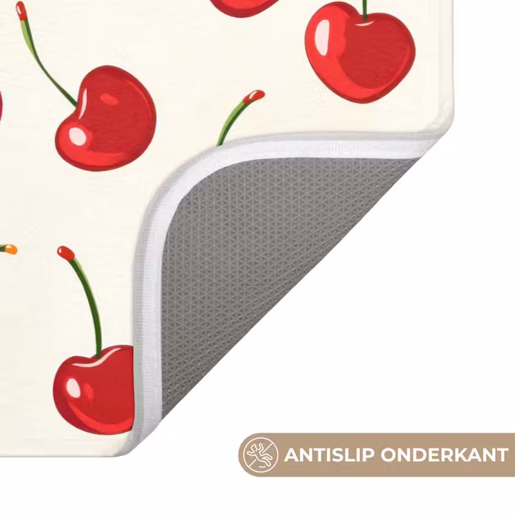 Kersen - Minimalistisch - Rood Badmat klein 997 -USP_AntislipNL