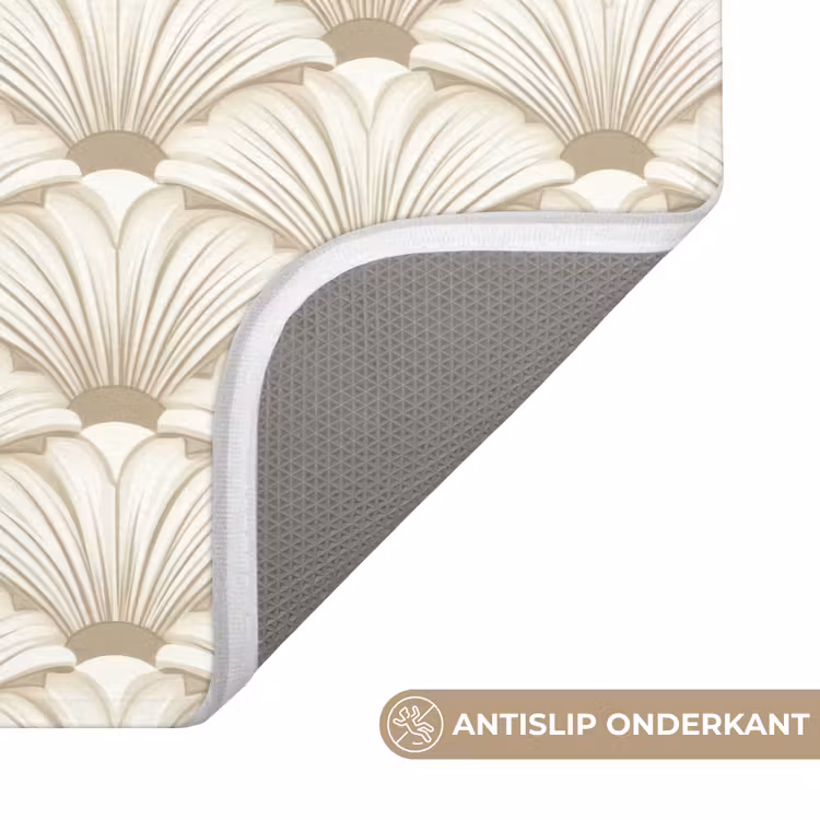Klassiek - Art - Beige Badmat klein 997 -USP_AntislipNL