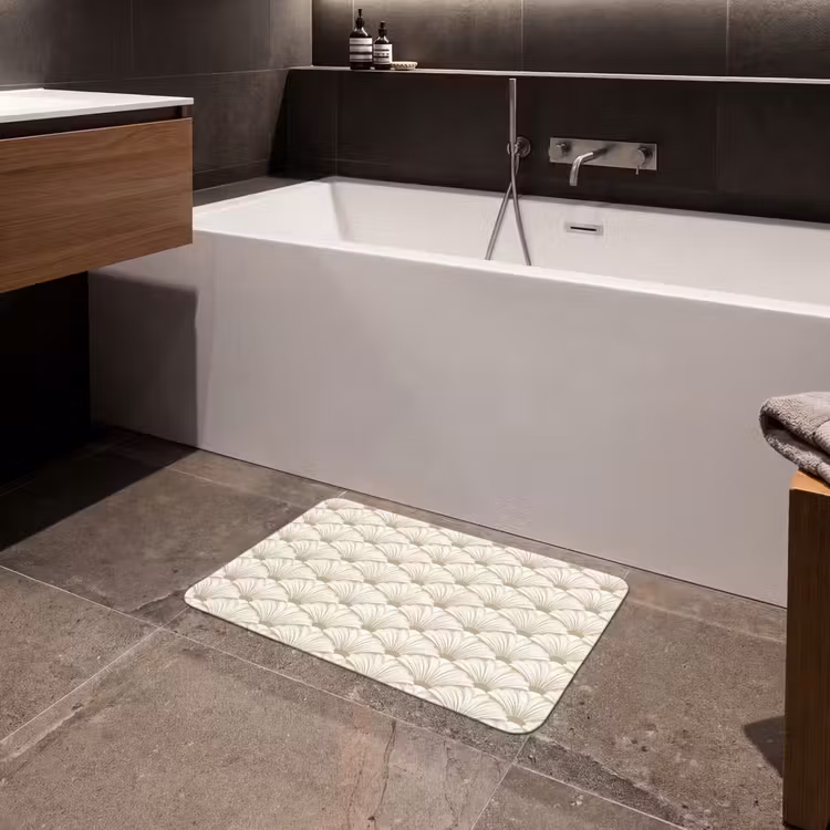 Klassiek - Art - Beige Badmat klein 997 -sfeer3