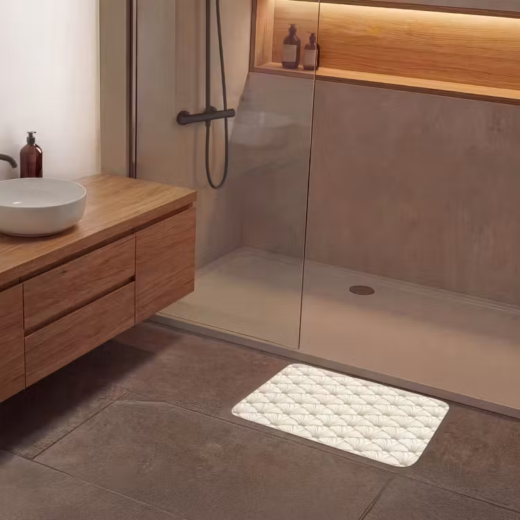 Klassiek - Art - Beige Badmat klein 997 -sfeer2