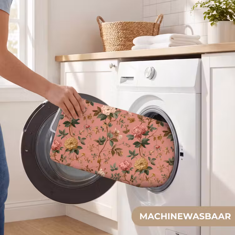Klassiek - Botanisch - Roze Badmat klein 997 -USP_WasbaarNL