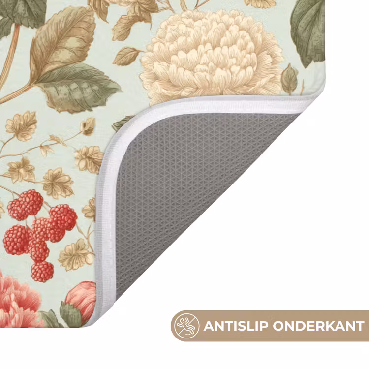 Klassiek - Botanisch - Veelkleurig Badmat klein 997 -USP_AntislipNL