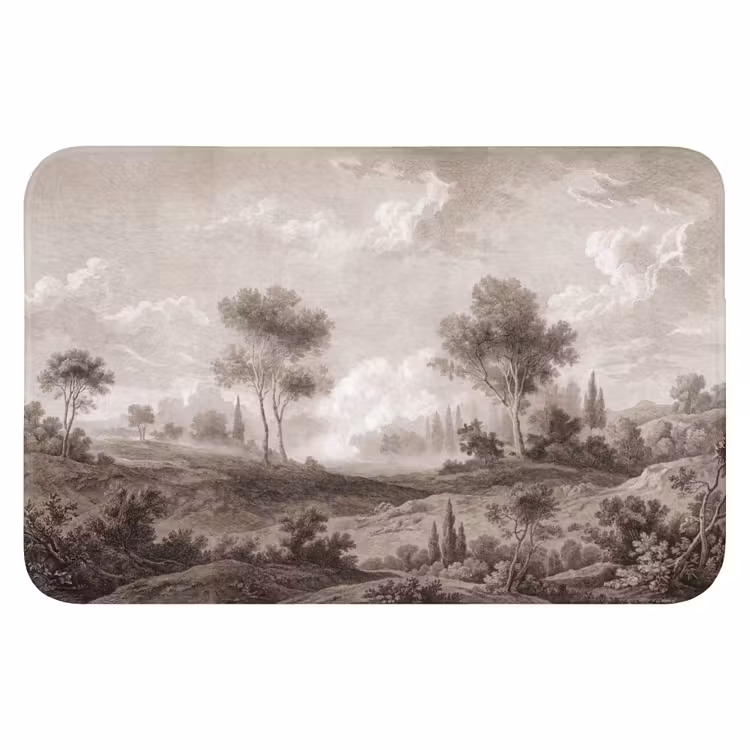 Klassiek - Landschap - Neutraal Badmat klein -3d