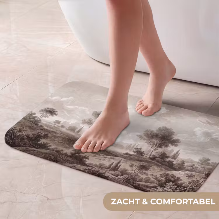 Klassiek - Landschap - Neutraal Badmat klein -USP_ZachtNL