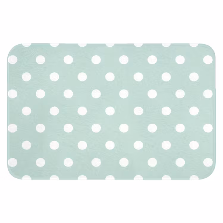 Klassiek - Polka - Groen Badmat klein 997 -3d
