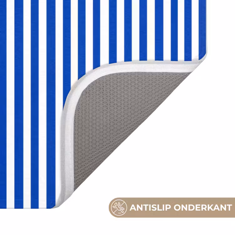 Klassiek - Strepen - Blauw Badmat klein 997 -USP_AntislipNL