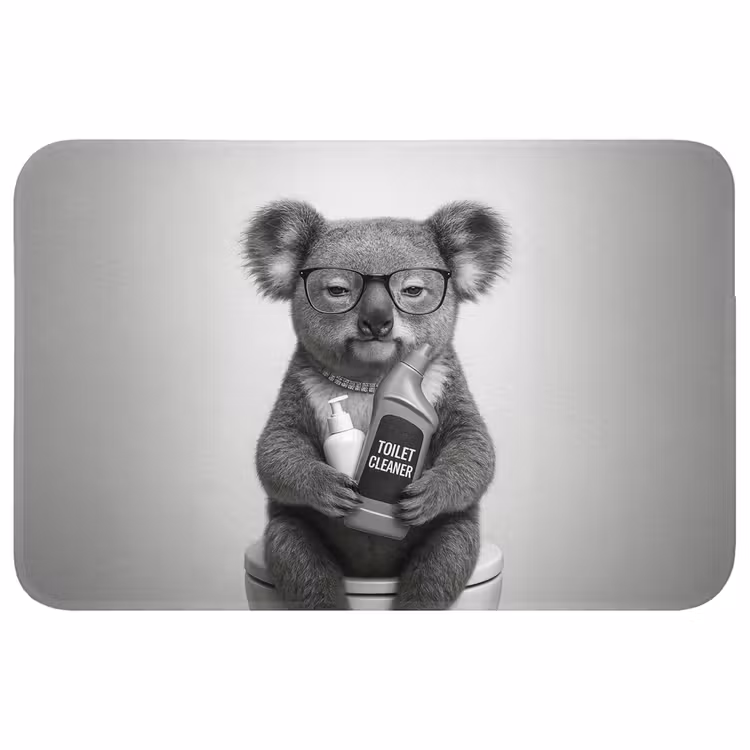Koala - Bril - Toilet Badmat klein -3d