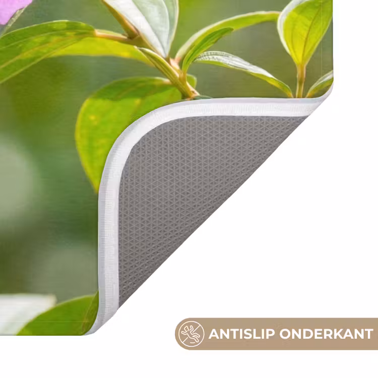Kolibrie - Bloem - Natuur - Groen Badmat klein -USP_AntislipNL