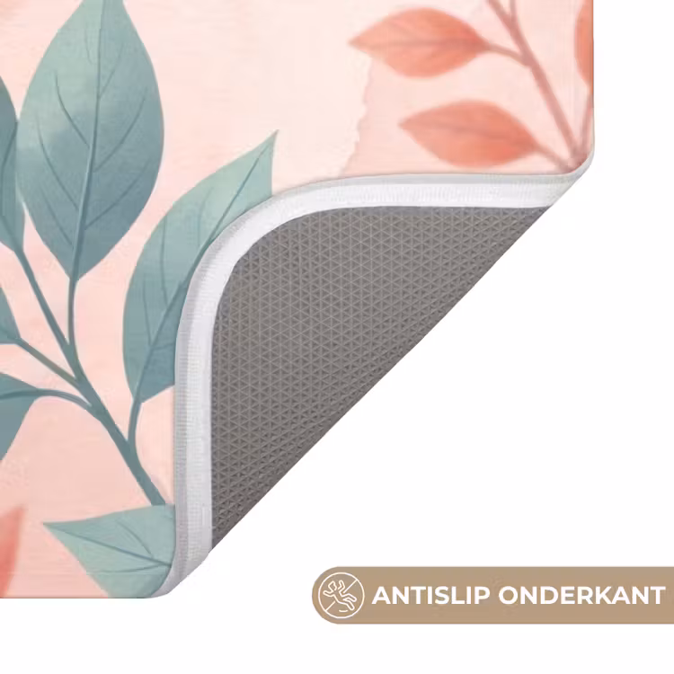 Kolibrie - Vliegen - Natuur - Illustratie - Kleurrijk Badmat middel -USP_AntislipNL
