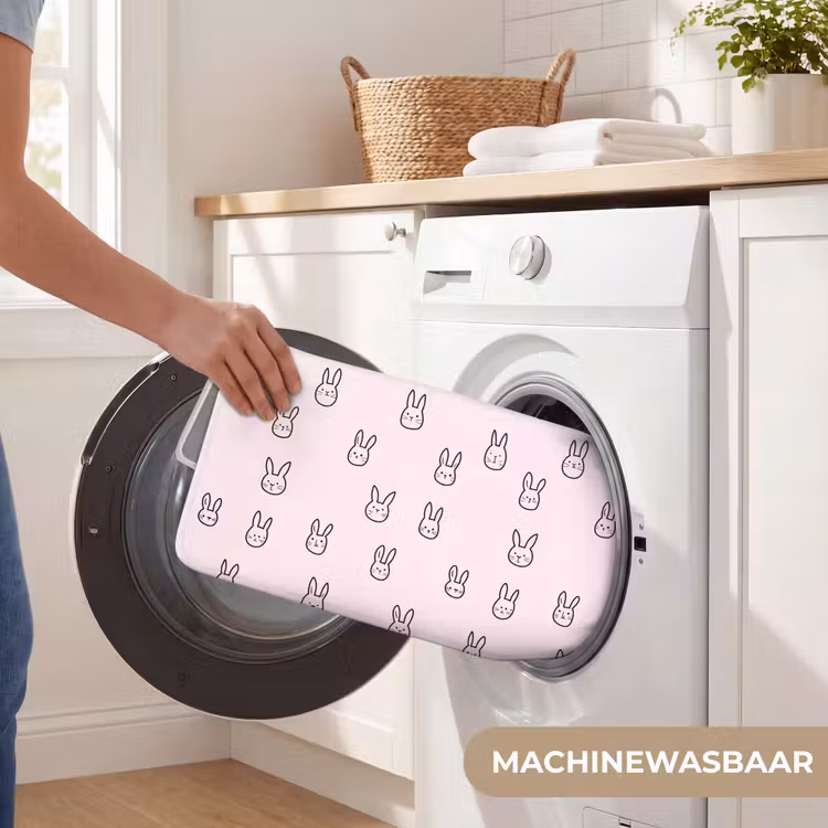 Konijnen - Minimalistisch - Roze Badmat klein 997 -USP_WasbaarNL
