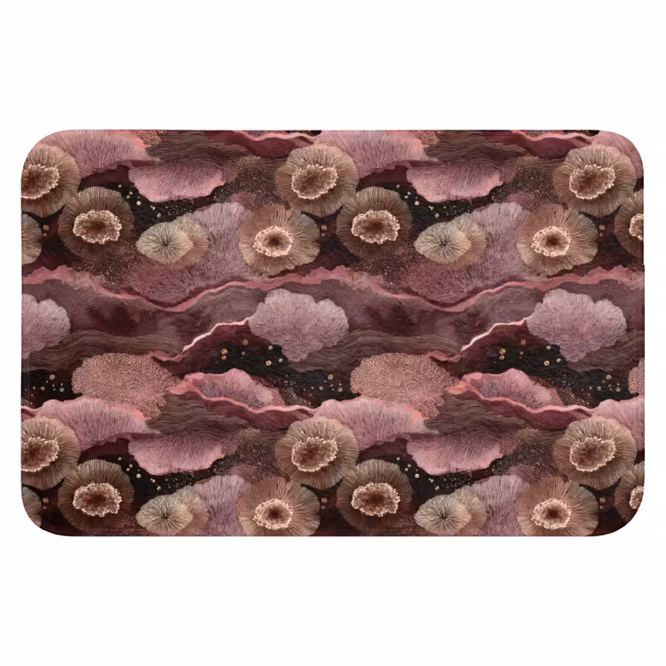 Koraal - Organisch - Roze Badmat klein 997 -3d