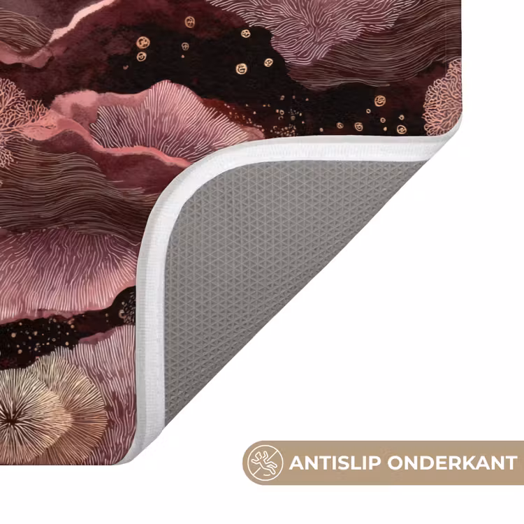 Koraal - Organisch - Roze Badmat klein 997 -USP_AntislipNL