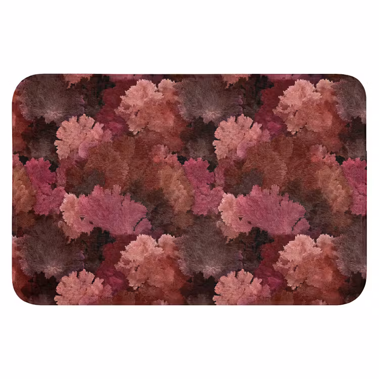 Koraal - Textuur - Kleurrijk Badmat klein 997 -3d