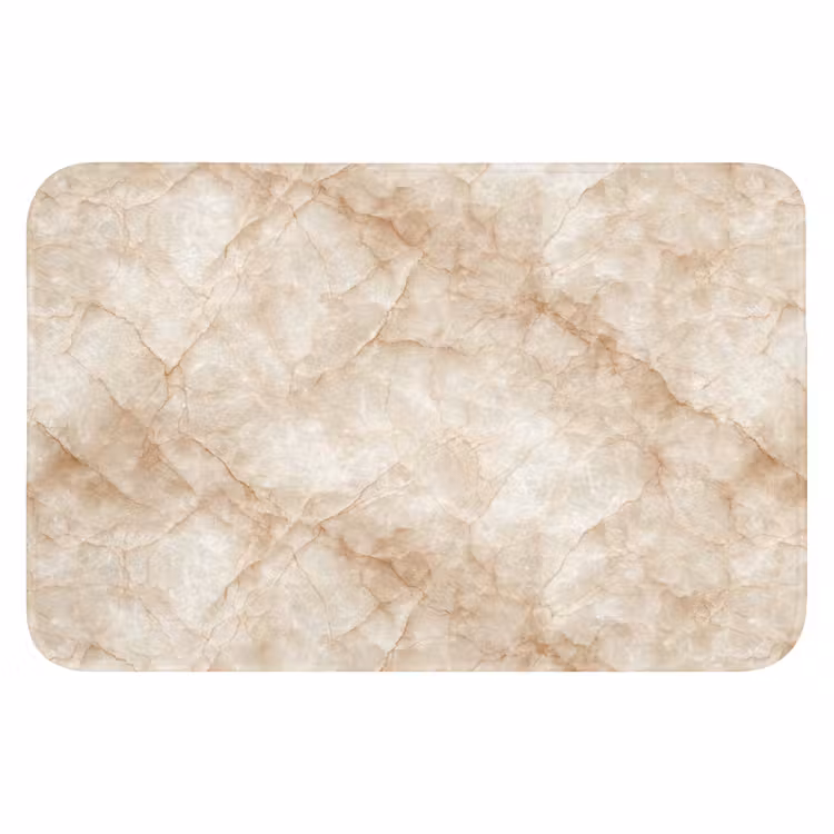 Kristalstructuur - Bruin - Marmer Badmat klein 997 -3d