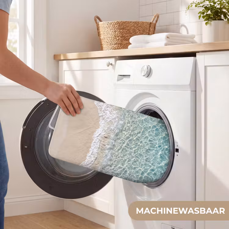 Kust - Zand - Blauw Badmat klein -USP_WasbaarNL
